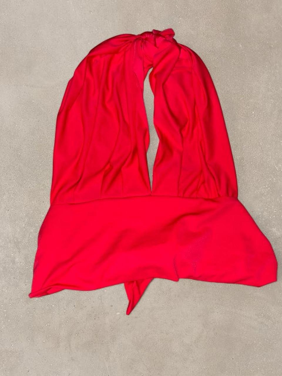 Vibrant Red Halter Top
